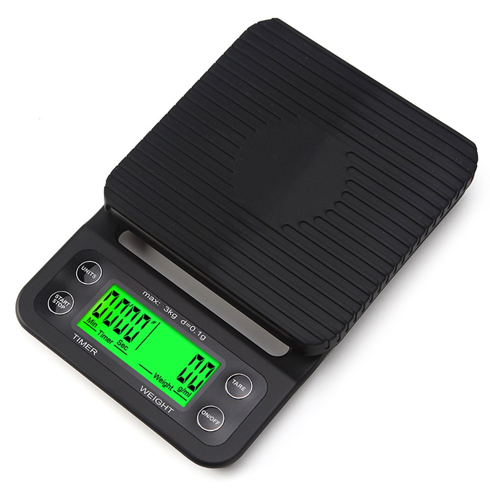 Digital Coffee Scale With Timer & Heat Mat LCD