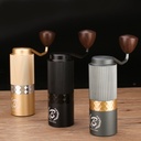 Hand Coffee Grinder Golden/Green /Wooden