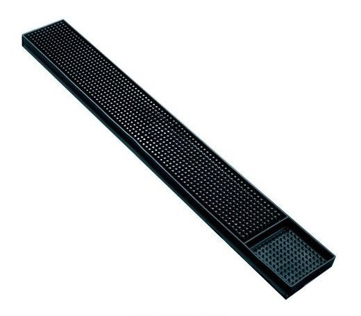 Silicone bar mat 60x8 cm BK