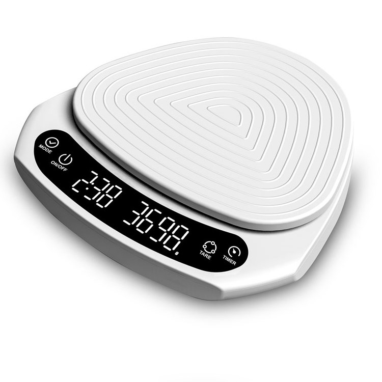 Electronic Coffee Scales - Black / White (KC 203E)