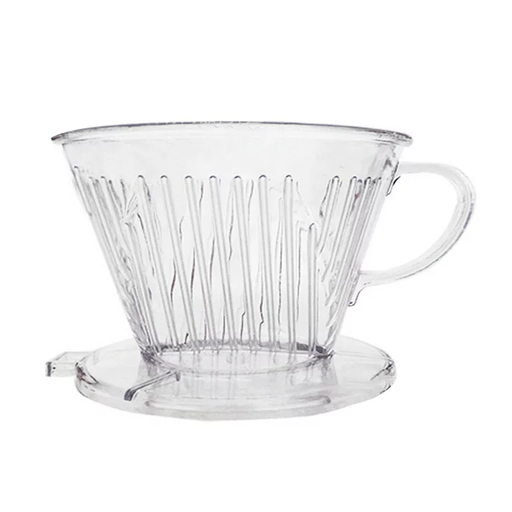 plastic coffee drip cup, broken- resistant, transparent 102