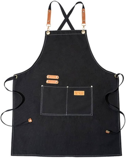 "barista apron with pokets - 77x63cm "1