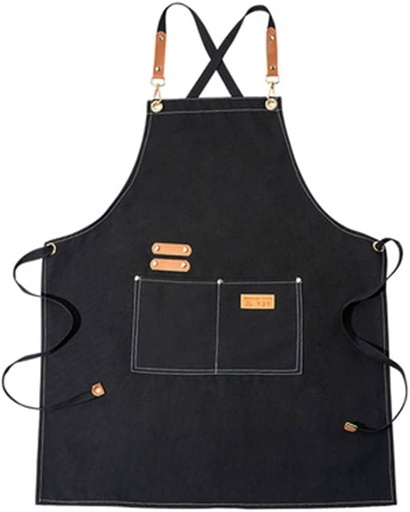 barista apron with pokets - 77x63cm